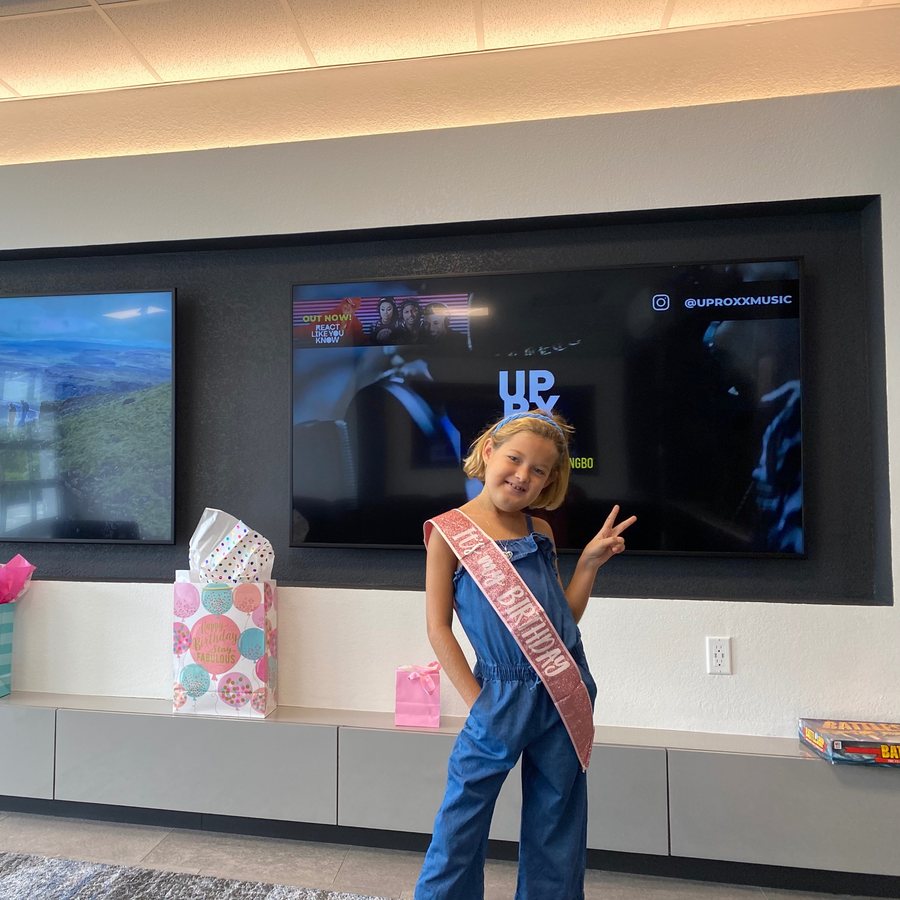 Lilly celebrating