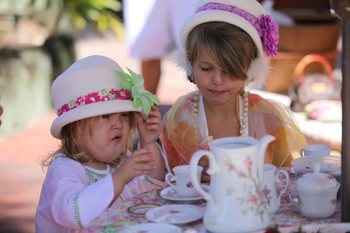 Children at a tea party